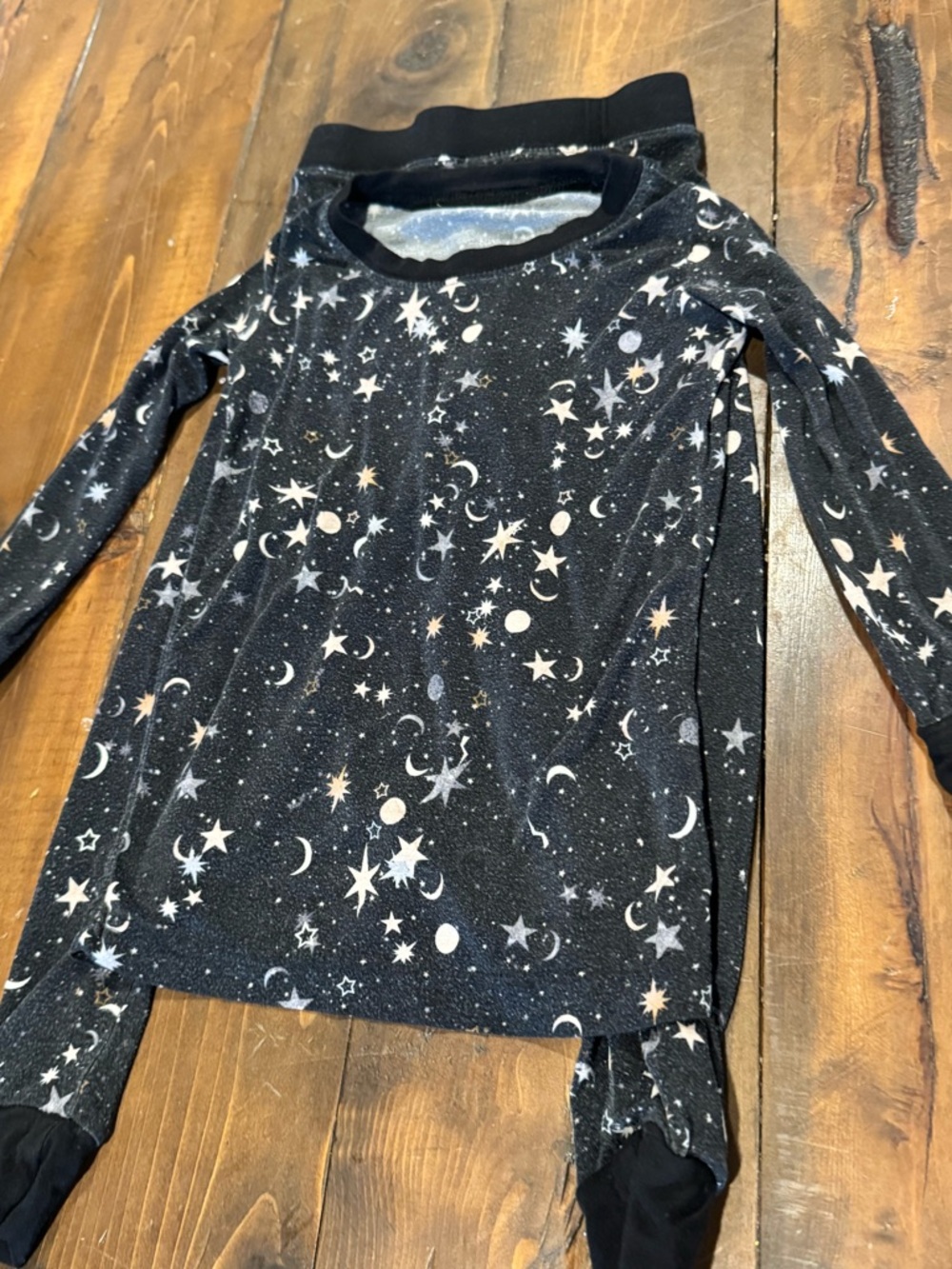 Little Sleepies Black Star & Moon Pajama Set